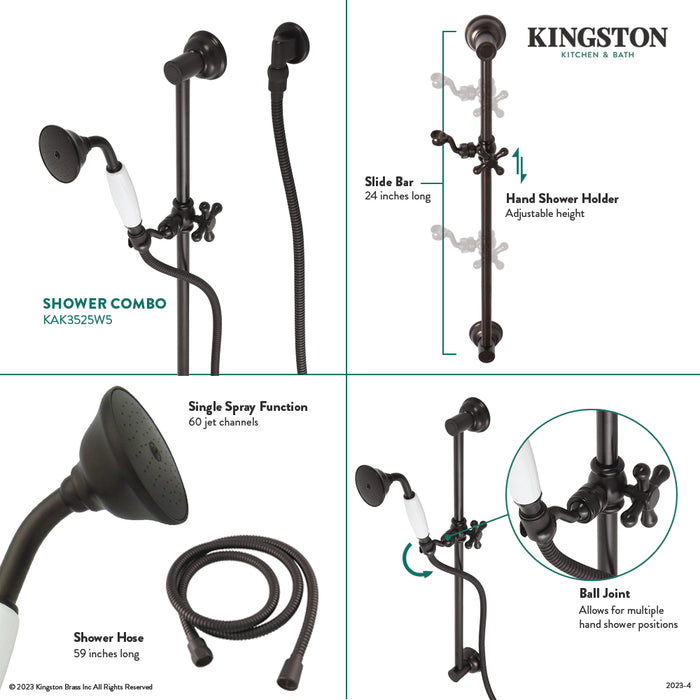Made To Match KAK3525W5 Hand Shower Combo with Slide Bar, Oil Rubbed Bronze