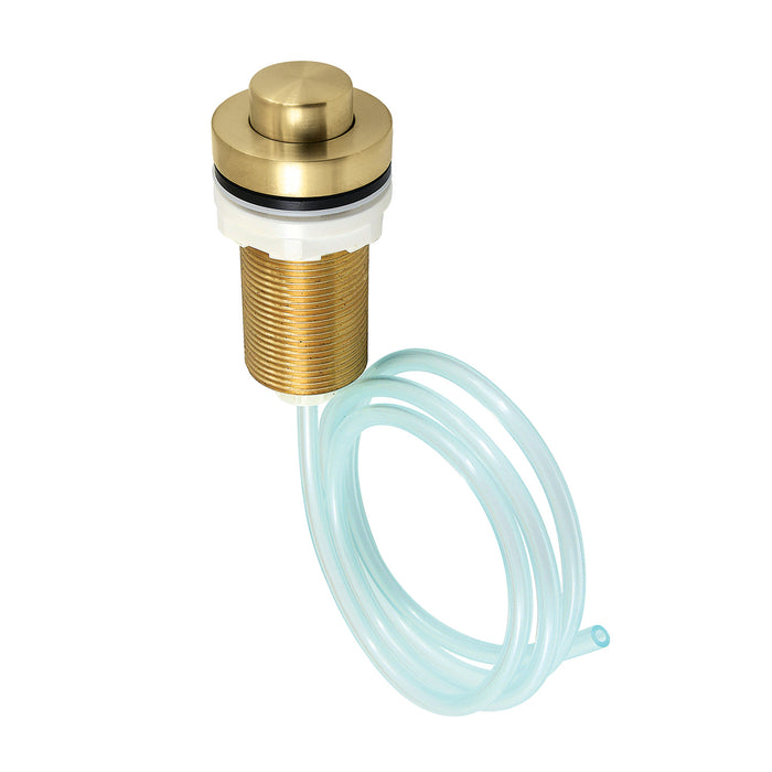 Gourmetier KAM217 Garbage Disposal Air Switch Button, Brushed Brass