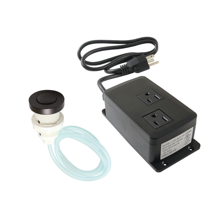 Kingston Trimscape KAMDK315 Dual Outlet Garbage Disposal Air Switch Kit, Oil Rubbed Bronze
