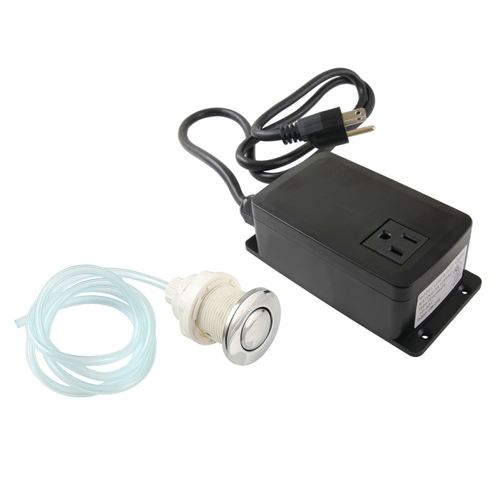 Kingston Trimscape KASK311 Single Outlet Garbage Disposal Air Switch Kit, Polished Chrome