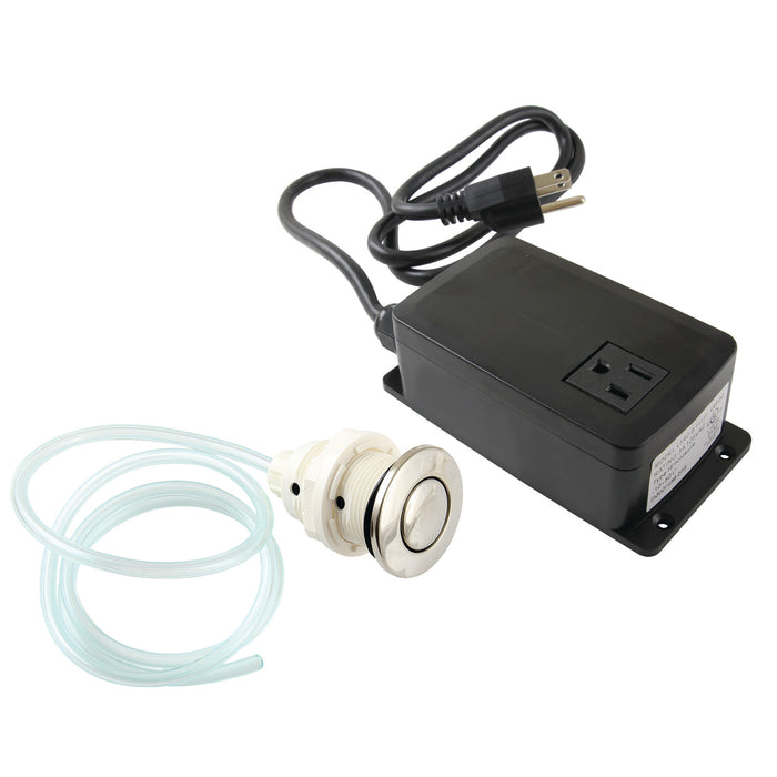 Kingston Trimscape KASK316 Single Outlet Garbage Disposal Air Switch Kit, Polished Nickel
