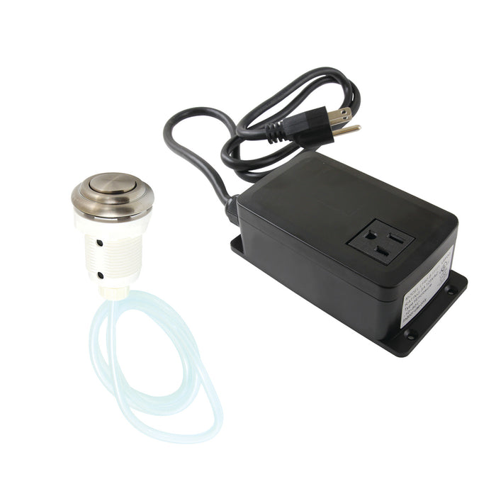 Kingston Heirloom KATSK318 - Trimscape Single Outlet Garbage Disposal Air Switch Kit, Brushed Nickel