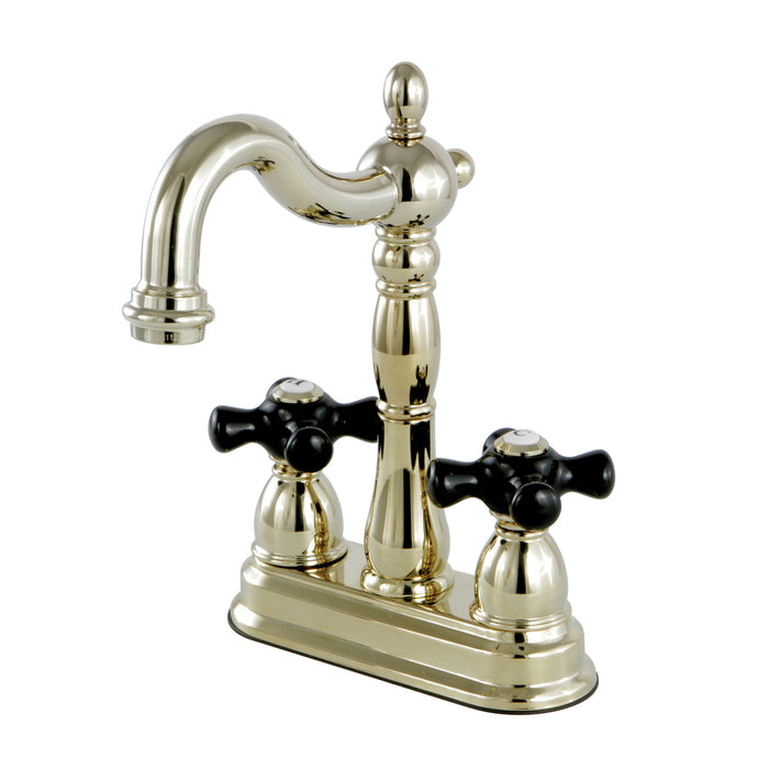 Duchess KB1492PKX Two-Handle 2-Hole Deck Mount Bar Faucet, Polished Brass