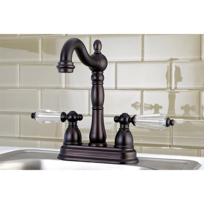 Wilshire KB1495WLL Two-Handle 2-Hole Deck Mount Bar Faucet, Oil Rubbed Bronze