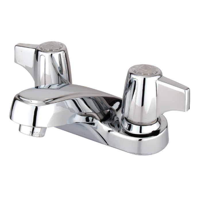 Americana KB160LP Two-Handle 3-Hole Deck Mount 4" Centerset Bathroom Faucet, Polished Chrome