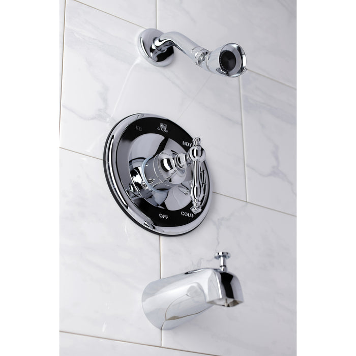 KB1631NL Single-Handle 3-Hole Wall Mount Tub and Shower Faucet, Polished Chrome