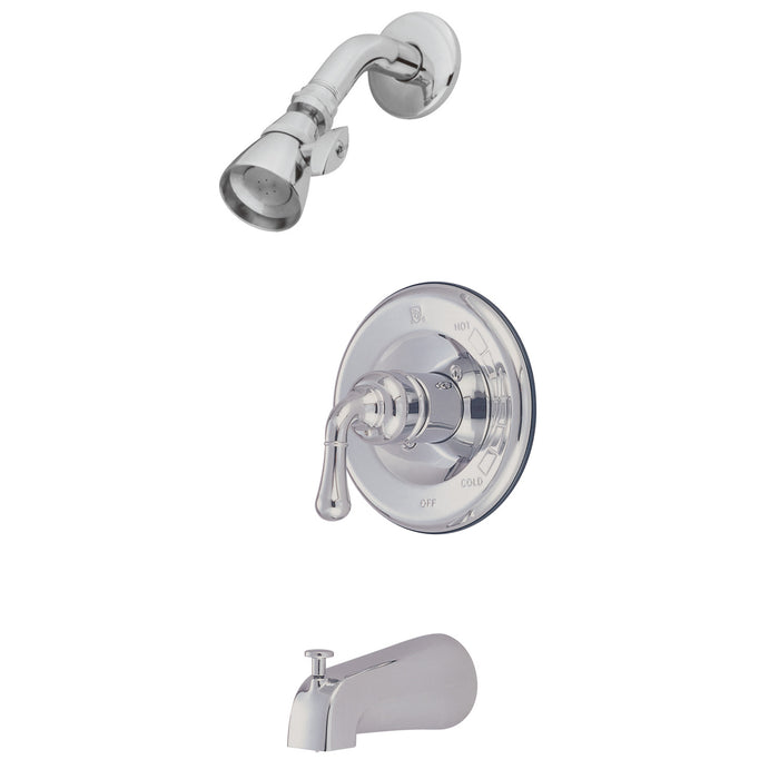 Magellan KB1631 Single-Handle 3-Hole Wall Mount Tub and Shower Faucet, Polished Chrome