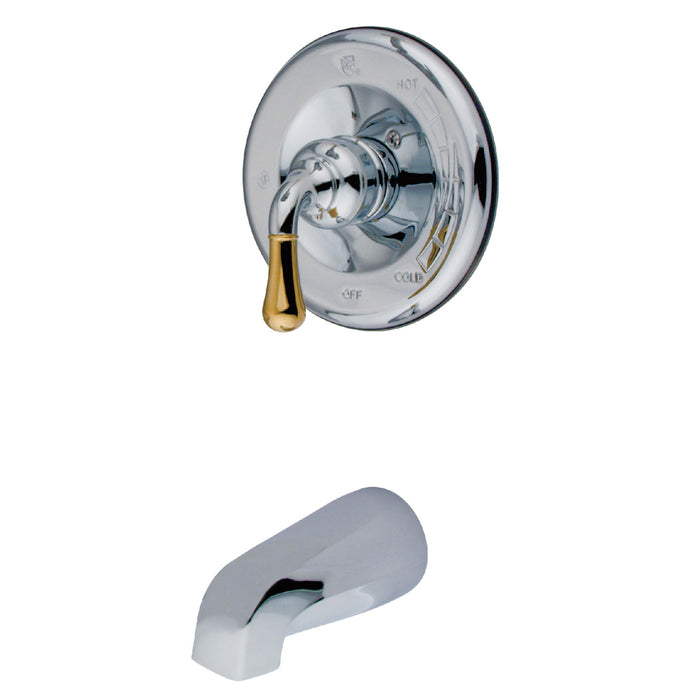 Magellan KB1634TO Single-Handle 2-Hole Wall Mount Tub and Shower Faucet Tub Only, Polished Chrome/Polished Brass