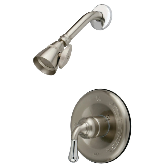 Magellan KB1637SO Single-Handle 2-Hole Wall Mount Shower Faucet, Brushed Nickel/Polished Chrome