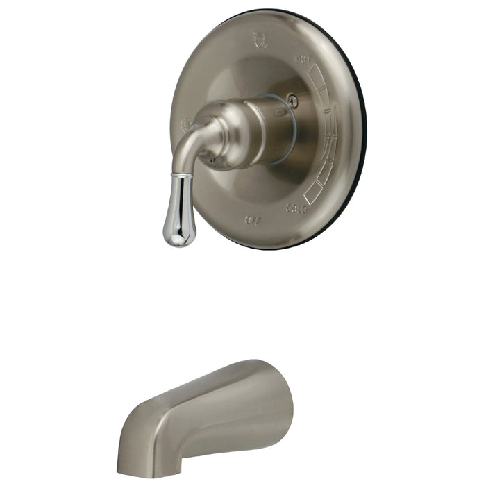 Magellan KB1637TO Single-Handle 2-Hole Wall Mount Tub and Shower Faucet Tub Only, Brushed Nickel/Polished Chrome