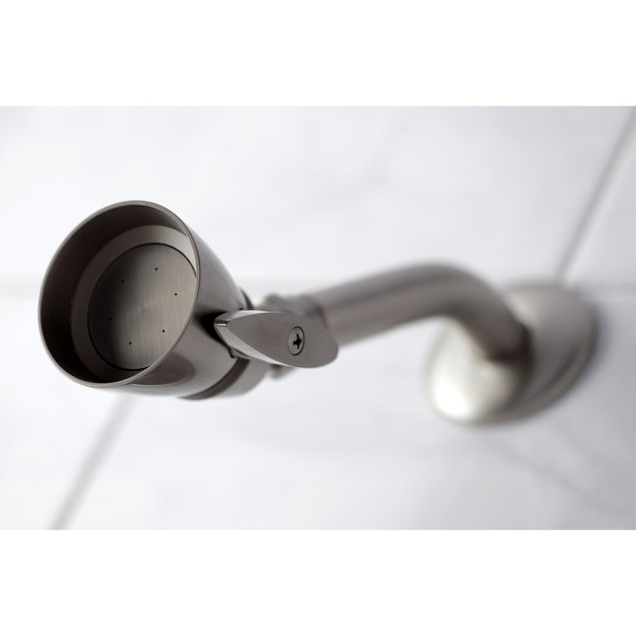 KB1638FL Single-Handle 3-Hole Wall Mount Tub and Shower Faucet, Brushed Nickel