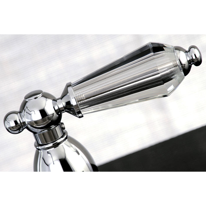 Wilshire KB1751WLLBS Two-Handle 4-Hole Deck Mount 8" Centerset Kitchen Faucet with Side Sprayer, Polished Chrome