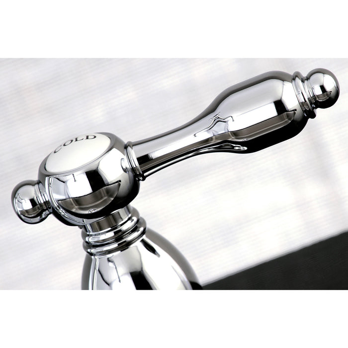 Tudor KB1791TALLS Two-Handle 3-Hole Deck Mount Widespread Kitchen Faucet, Polished Chrome