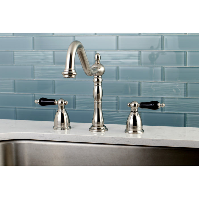 Duchess KB1798PKLLS Two-Handle 3-Hole Deck Mount Widespread Kitchen Faucet, Brushed Nickel