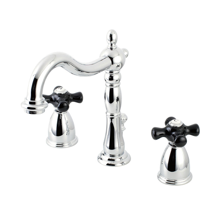 Duchess KB1971PKX Two-Handle 3-Hole Deck Mount Widespread Bathroom Faucet with Plastic Pop-Up, Polished Chrome