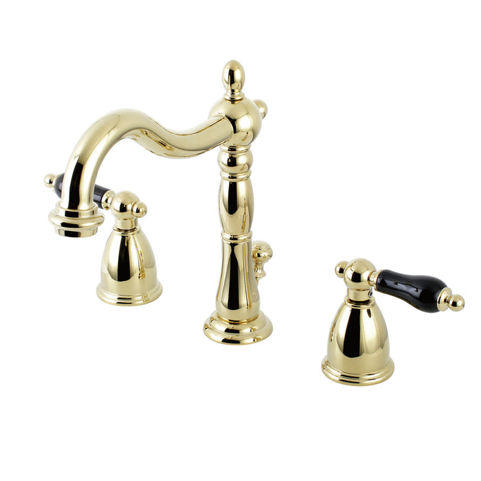 Duchess KB1972PKL Two-Handle 3-Hole Deck Mount Widespread Bathroom Faucet with Brass Pop-Up, Polished Brass