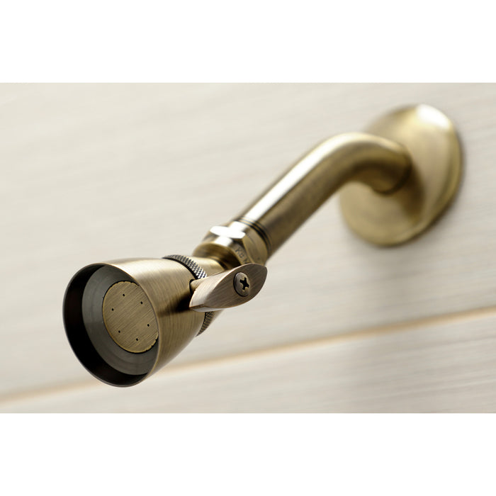 Victorian KB233PXAB Three-Handle 5-Hole Wall Mount Tub and Shower Faucet, Antique Brass