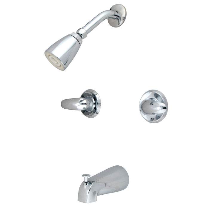 Kingston Tulare KB241LL - Legacy Double-Handle Tub and Shower Faucet, Polished Chrome