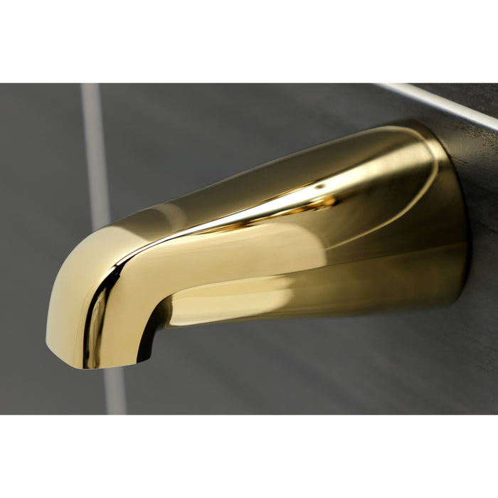 Victorian KB242AXTO Two-Handle 3-Hole Wall Mount Tub and Shower Faucet Tub Only, Polished Brass