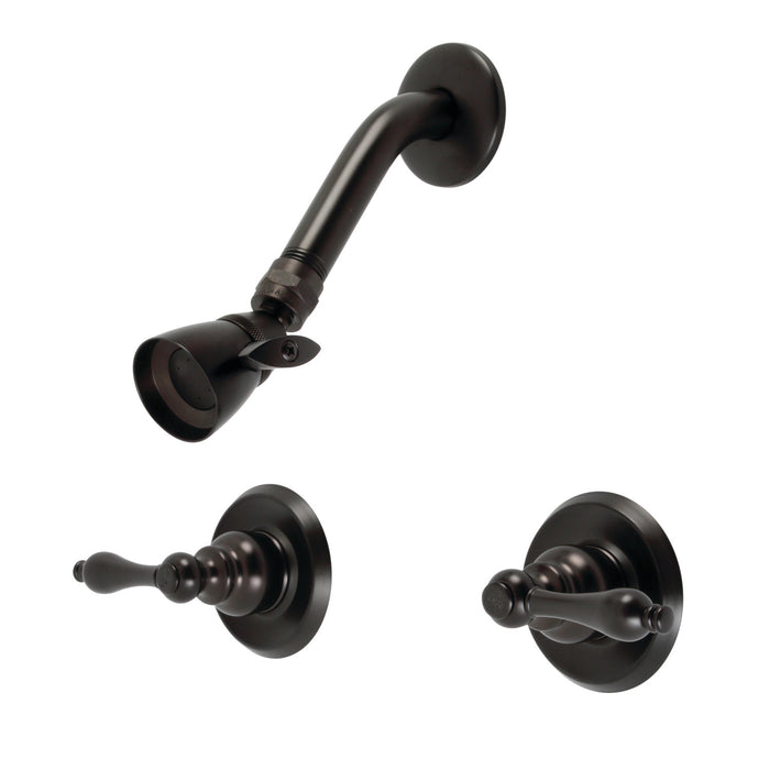 Victorian KB245ALSO Two-Handle 3-Hole Wall Mount Shower Faucet, Oil Rubbed Bronze