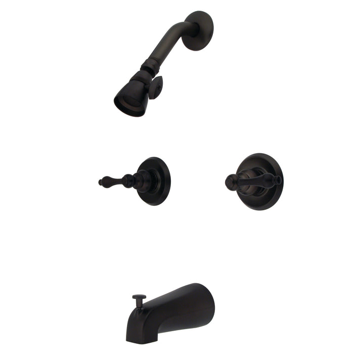 Victorian KB245AL Double-Handle Tub and Shower Faucet, Oil Rubbed Bronze