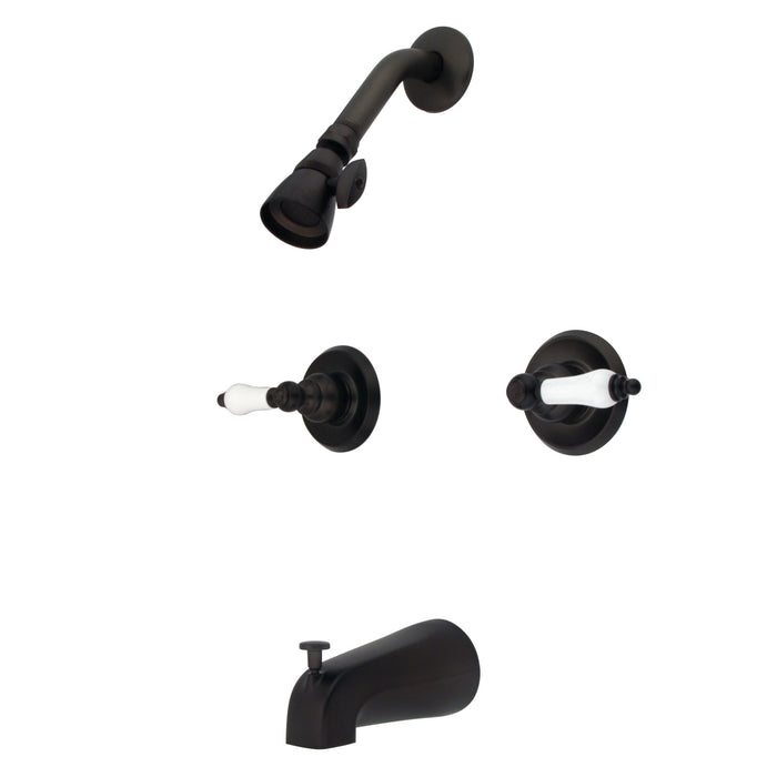 Kingston Heirloom KB245PL - Victorian Double-Handle Tub and Shower Faucet, Oil Rubbed Bronze