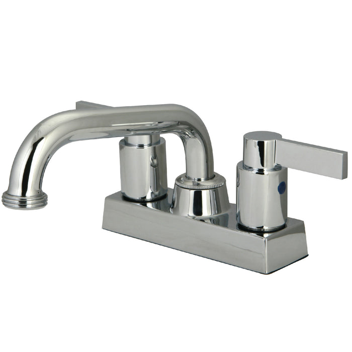 NuvoFusion KB2471NDL Two-Handle 2-Hole Deck Mount Laundry Faucet, Polished Chrome