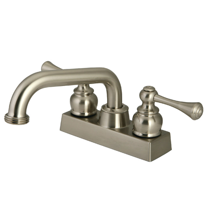 KB2478BL Two-Handle 2-Hole Deck Mount Laundry Faucet, Brushed Nickel