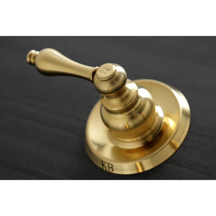 Kingston Heirloom KB247AL - Victorian Double-Handle Tub and Shower Faucet, Brushed Brass