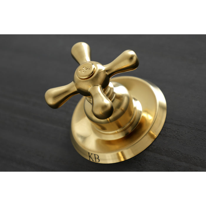 Kingston Heirloom KB247AX - Victorian Double-Handle Tub and Shower Faucet, Brushed Brass