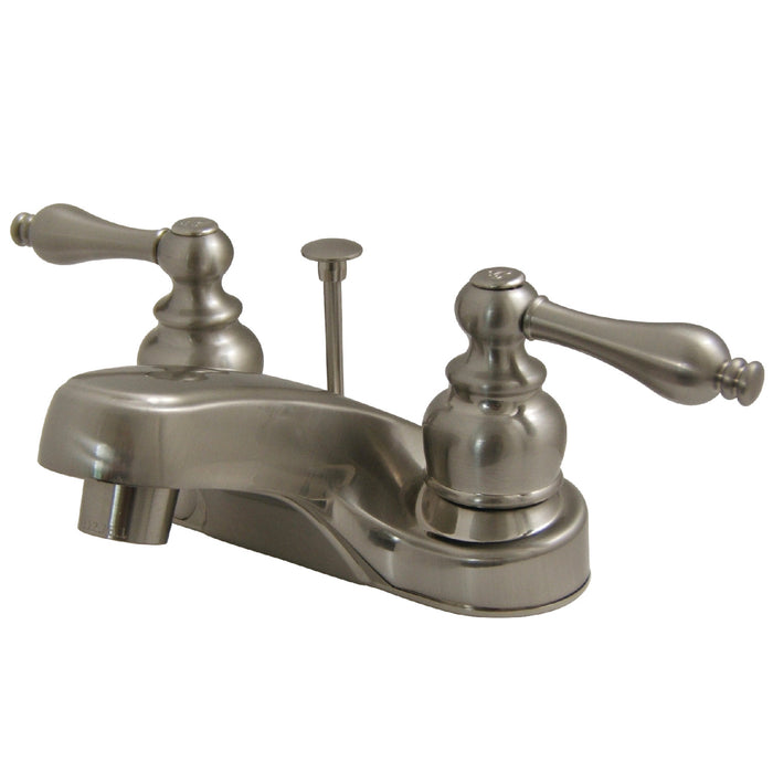 Magellan KB258AL Two-Handle 3-Hole Deck Mount 4" Centerset Bathroom Faucet with Brass Pop-Up, Brushed Nickel