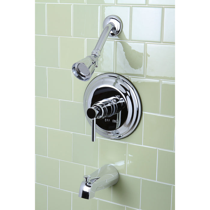 Concord KB2631DL Single-Handle 3-Hole Wall Mount Tub and Shower Faucet, Polished Chrome