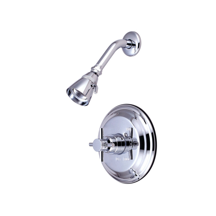 Concord KB2631DXSO Single-Handle 2-Hole Wall Mount Shower Faucet, Polished Chrome