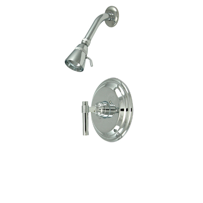 Milano KB2631MLSO Single-Handle 2-Hole Wall Mount Shower Faucet, Polished Chrome