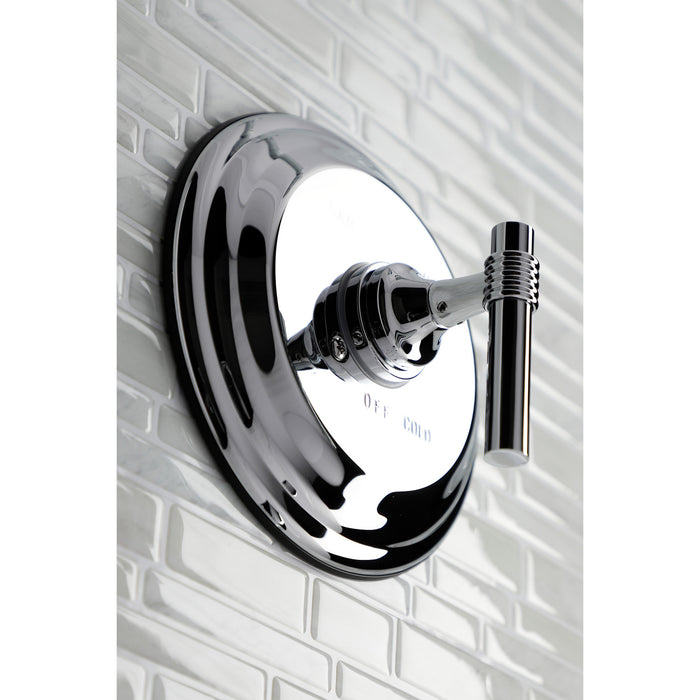 Kingston KB2631MLTSO Single-Handle Pressure Balanced Shower Faucet, Trim Only, Polished Chrome