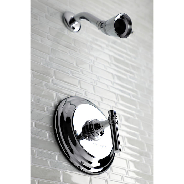 Kingston KB2631MLTSO Single-Handle Pressure Balanced Shower Faucet, Trim Only, Polished Chrome