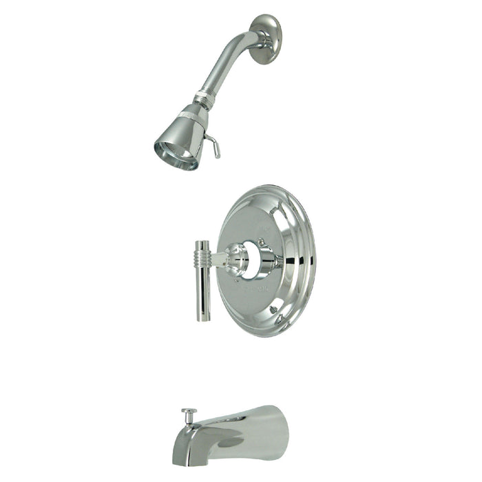 Kingston Tulare KB2631MLT - Milano Single-Handle Pressure Balanced Tub and Shower Faucet, Trim Only, Polished Chrome
