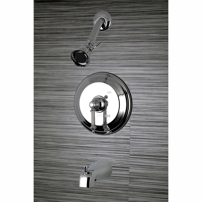 Templeton KB2631TL Single-Handle 3-Hole Wall Mount Tub and Shower Faucet, Polished Chrome
