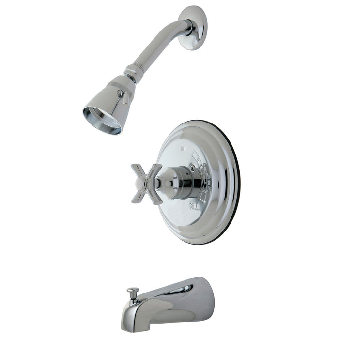 Millennium KB2631ZX Single-Handle 3-Hole Wall Mount Tub and Shower Faucet, Polished Chrome