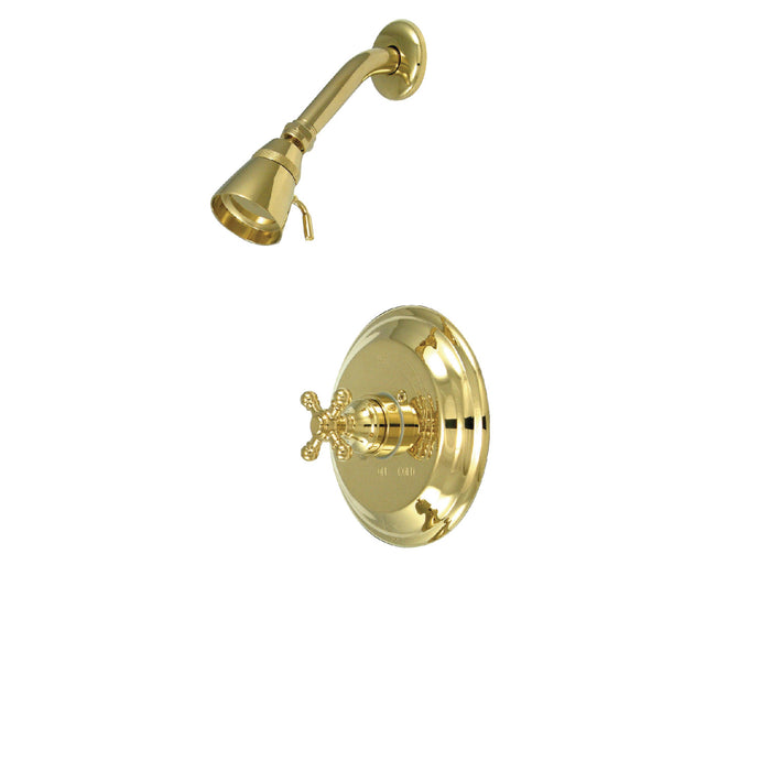 Metropolitan KB2632BXSO Single-Handle 2-Hole Wall Mount Shower Faucet, Polished Brass