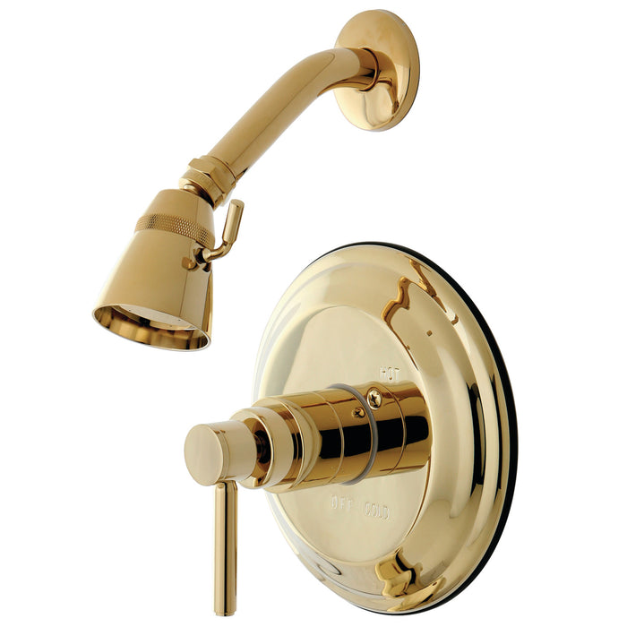 Concord KB2632DLSO Single-Handle 2-Hole Wall Mount Shower Faucet, Polished Brass