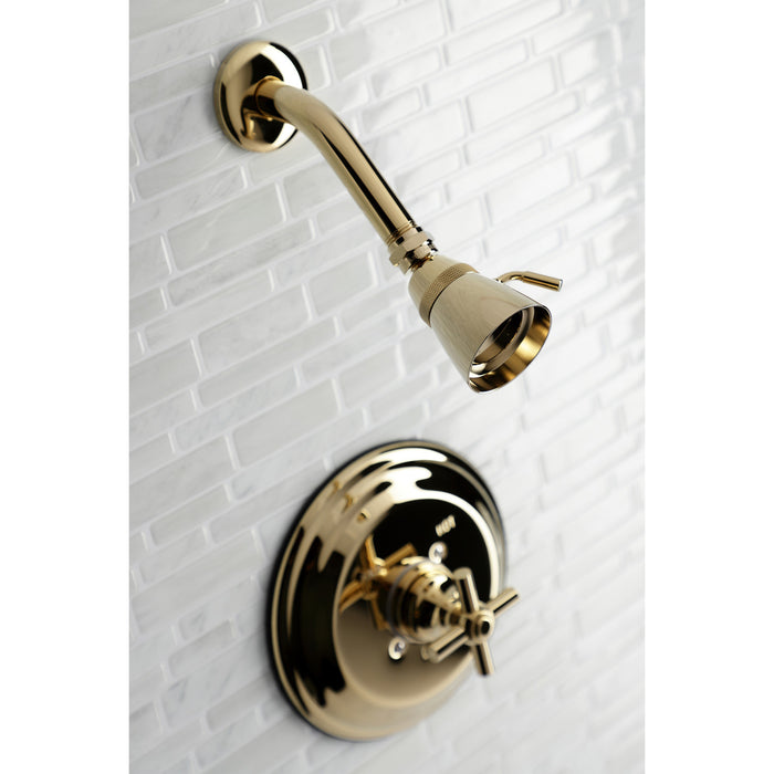 KB2632EXSO Single-Handle 2-Hole Wall Mount Shower Faucet, Polished Brass