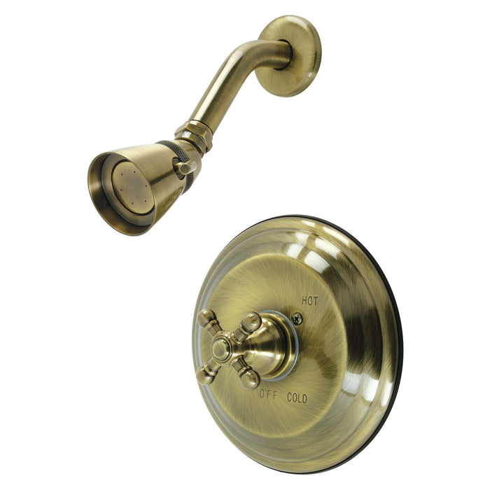 Metropolitan KB2633BXSO Single-Handle 2-Hole Wall Mount Shower Faucet, Antique Brass