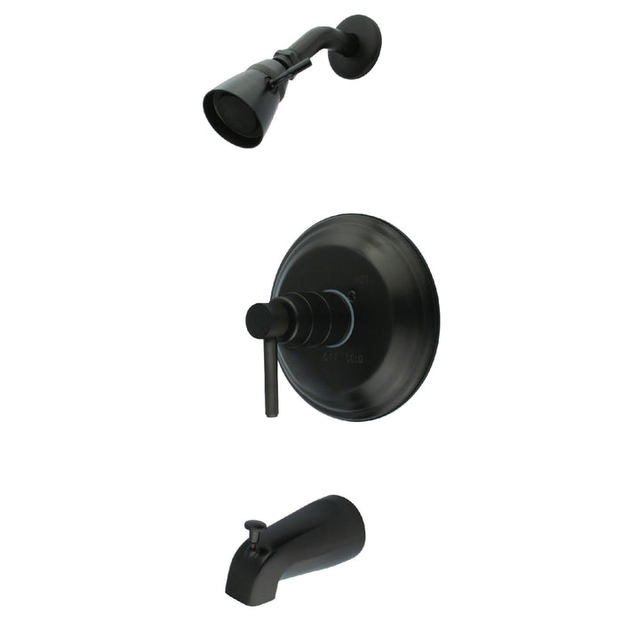 Concord KB2635DL Single-Handle 3-Hole Wall Mount Tub and Shower Faucet, Oil Rubbed Bronze