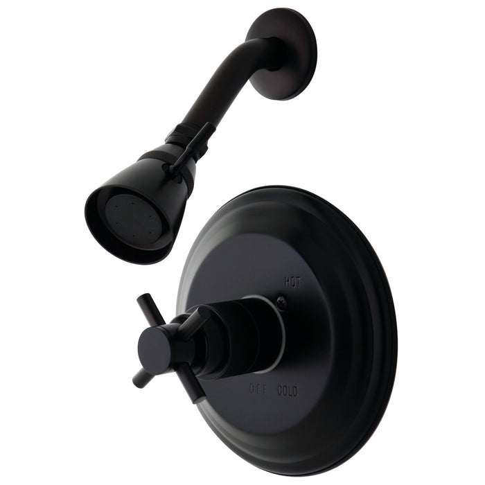 Concord KB2635DXSO Single-Handle 2-Hole Wall Mount Shower Faucet, Oil Rubbed Bronze