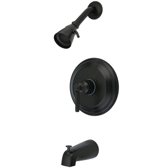 Elinvar KB2635EL Single-Handle 3-Hole Wall Mount Tub and Shower Faucet, Oil Rubbed Bronze