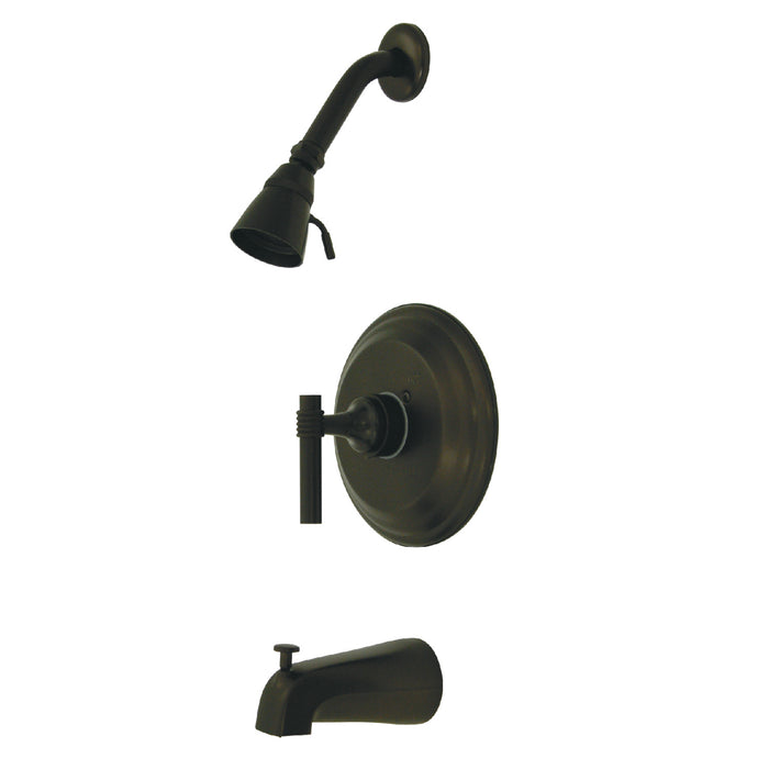 Kingston Tulare KB2635MLT - Milano Single-Handle Pressure Balanced Tub and Shower Faucet, Trim Only, Oil Rubbed Bronze