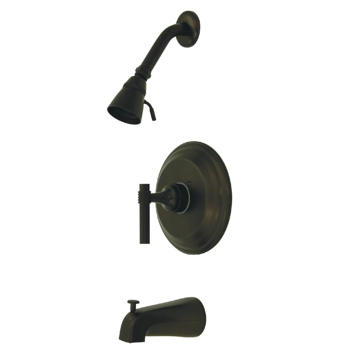 Milano KB2635MLT Single-Handle 3-Hole Wall Mount Tub and Shower Faucet Trim Only, Oil Rubbed Bronze