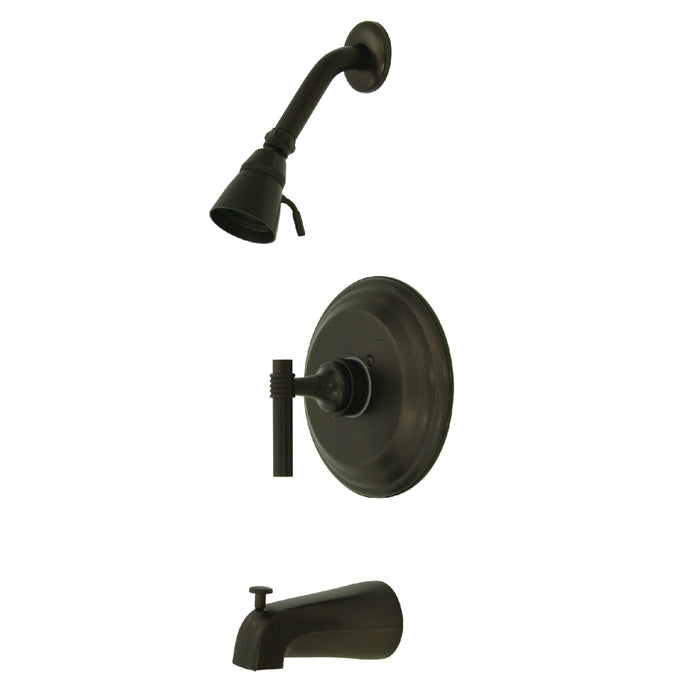 Milano KB2635ML Single-Handle 3-Hole Wall Mount Tub and Shower Faucet, Oil Rubbed Bronze