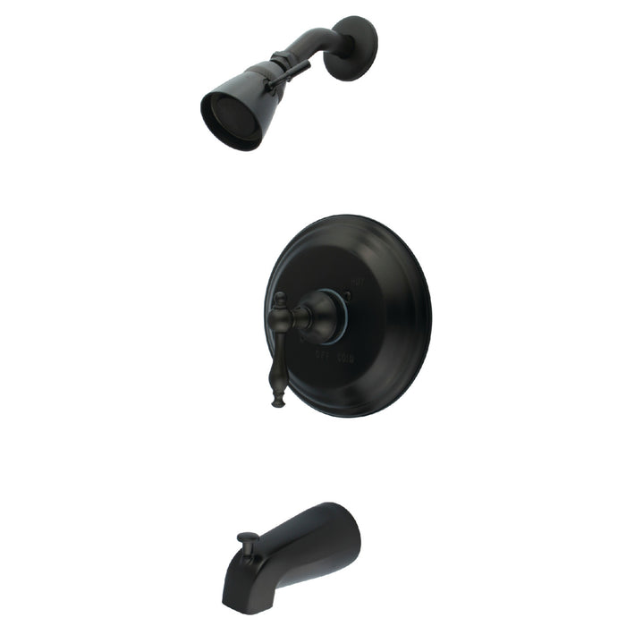 Milano KB2635NL Single-Handle 3-Hole Wall Mount Tub and Shower Faucet, Oil Rubbed Bronze